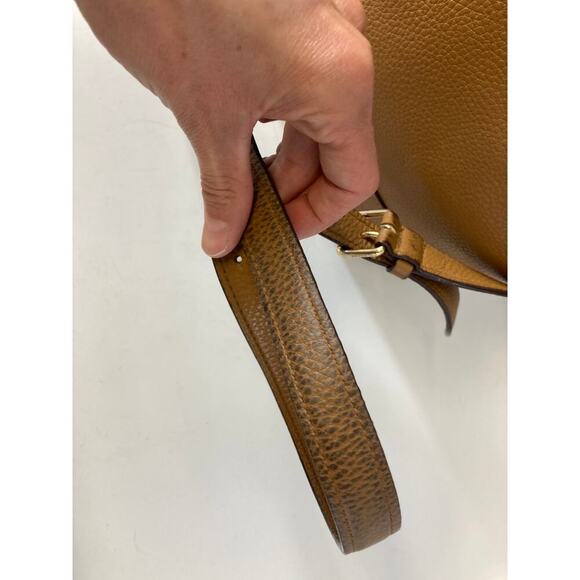 COACH F76668 SMAL TAN BROWN PEBBLED LEATHER CROSSBODY BAG - Picture 7 of 16